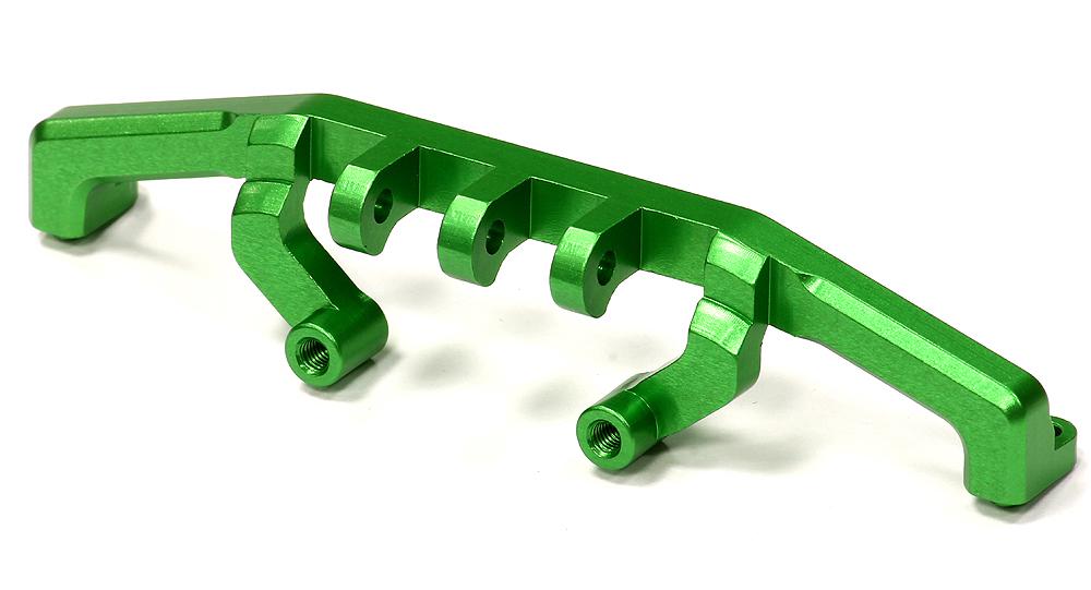 C24691GREEN Billet Machined Alloy Rear Upper Mount for Axial SCX-10, Dingo, Honcho AX80043 - Image 1