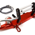 Machined Alloy Front Bumper w/ LED (2) for Axial SCX-10, Dingo & Honcho AX80044