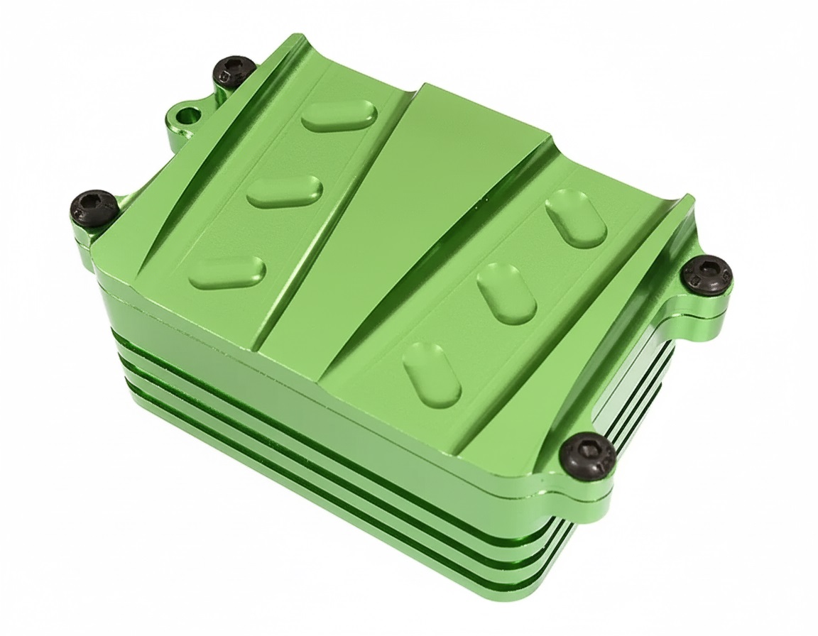 C24729GREEN Billet Machined Alloy Receiver / Box Enclosure for Axial 1/10 SCX-10 AX80028 - Image 1