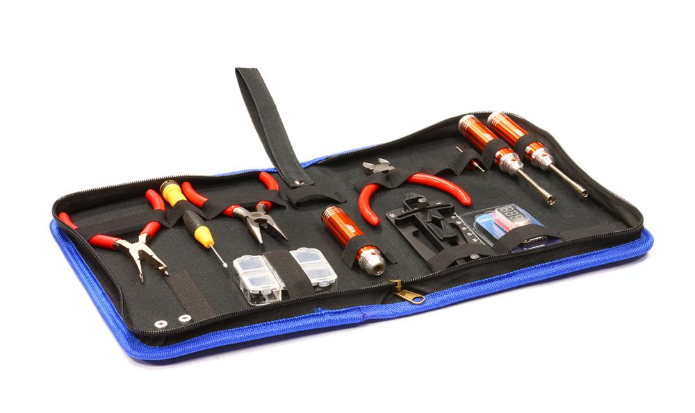 C24733ORANGE Complete Tool Set w/ Carrying Bag for Align T-Rex 450 & 500 Size Helicopter - Image 1