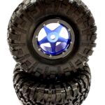 5 Beadlock Wheel & Tire (2) for Axial Wraith 2.2 w/ 12mm Hex AX8137 AX12015