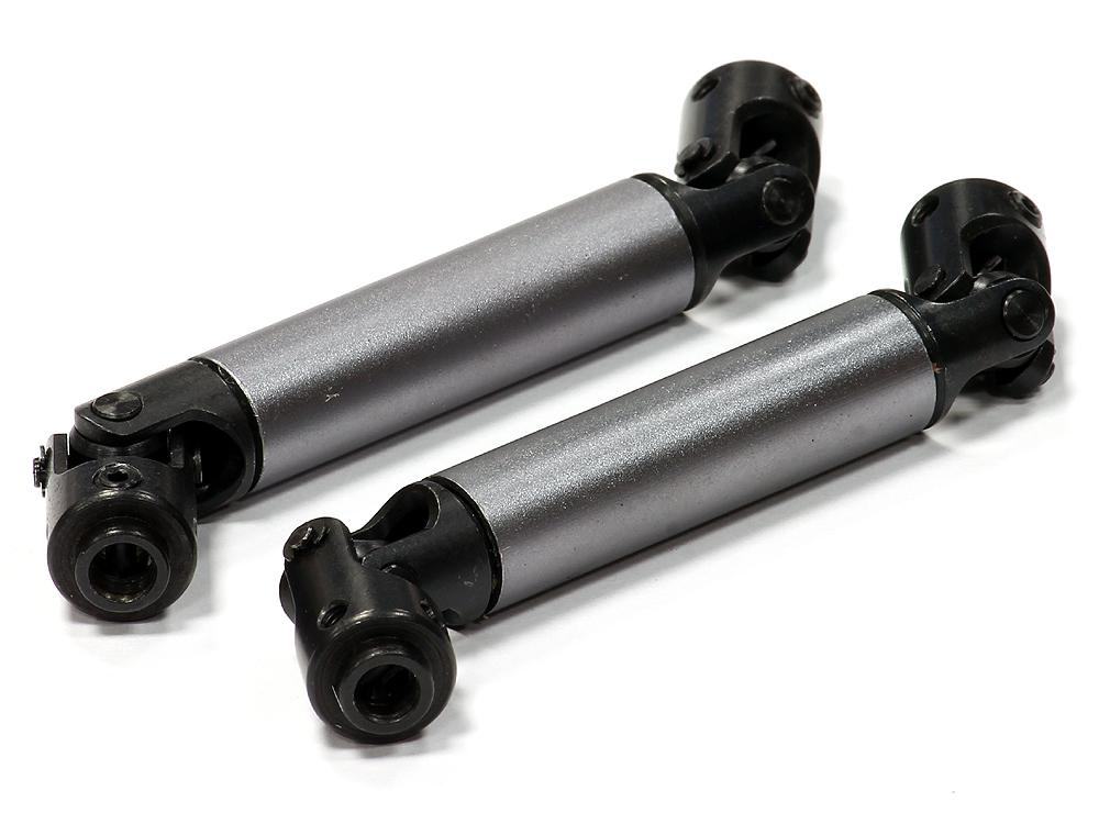 C24799GUNBLACK Billet Machined T2 Center Drive Shafts for SCX-10, Dingo, Honcho & Jeep - Image 1