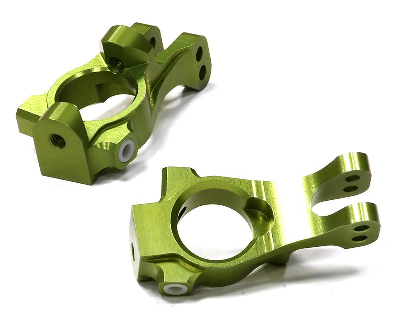 C24845GREEN Billet Machined Caster Blocks for HPI 1/8 Apache SC & C1 Flux - Image 1