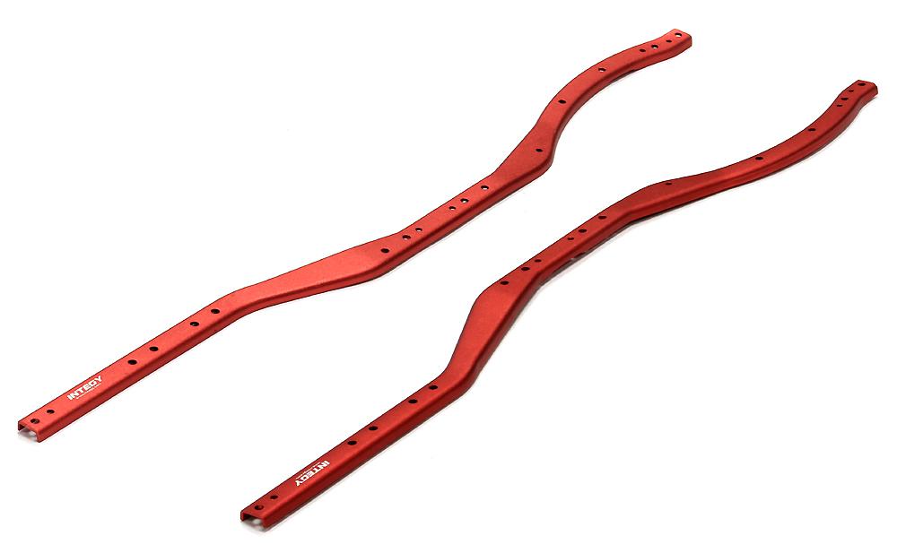 C24858RED Alloy Frame Rail Set (2) for SCX-10 Dingo, Honcho & Jeep - Image 1
