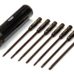 QuickPit Spring Steel Allen Hex (7) Wrench Set w/ Carbon Fiber Handle