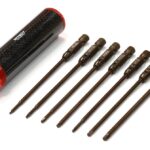 QuickPit Spring Steel Allen Hex (7) Wrench Set w/ Carbon Fiber Handle