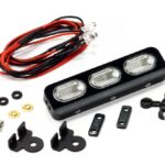 Realistic 1/10 Size Roof Top LED Light (3) White for Scale Rock Crawling