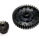 Billet Machined Steel Gear Set 38T+14T for Axial 1/10 Off-Road EXO Terra Buggy