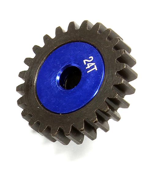 C24991 Billet Machined HD 5mm Bore Mod1 Pinion Gear 24T for HPI 1/8 Apache SC & C1 Flux - Image 1