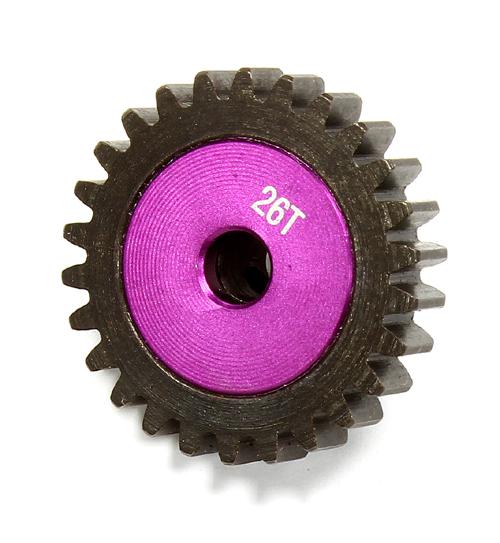 C24993 Billet Machined HD 5mm Bore Mod1 Pinion Gear 26T for HPI 1/8 Apache SC & C1 Flux - Image 1