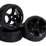 Type RJ Complete Wheel & Tire Set (4) for 1/10 Touring Car W=26mm Offset 2.5mm