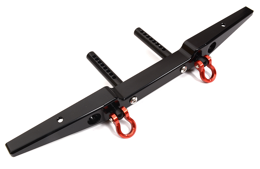 C25008BLACK V2 Billet Machined Alloy T2 Rear Bumper for Axial SCX-10, Dingo, Honcho - Image 1