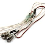 High Brightness LED Light Set+Housing (2) w/ 7 Mode Flash Control for 4V-7VDC