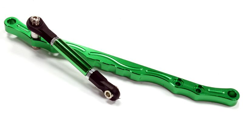 C25080GREEN Billet Machined Steering Linkage Set for SCX-10, Dingo, Honcho & Jeep - Image 1