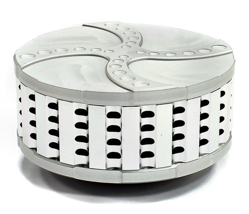 C25117SILVER Billet Machined High Flow Air Filter for Losi 5ive-T - Image 1