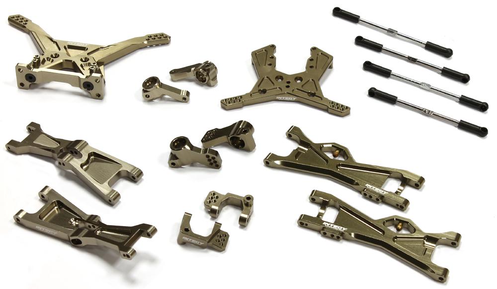C25144GUN Billet Machined Complete Suspension Kit for Associated SC10B Off-Road - Image 1