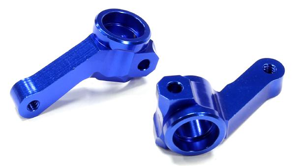 C25145BLUE Billet Machined Steering Knuckles for Associated SC10B Off-Road - Image 1