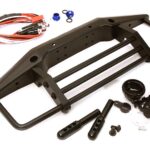 V2 Realistic Metal Front Bumper w/ LED Light for SCX-10, Dingo & Honcho