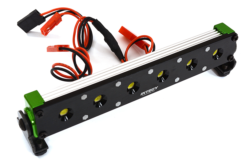 C25203GREEN Billet Machined T5 Realistic Roof Top Spot White LED (6) Light Set - Image 1