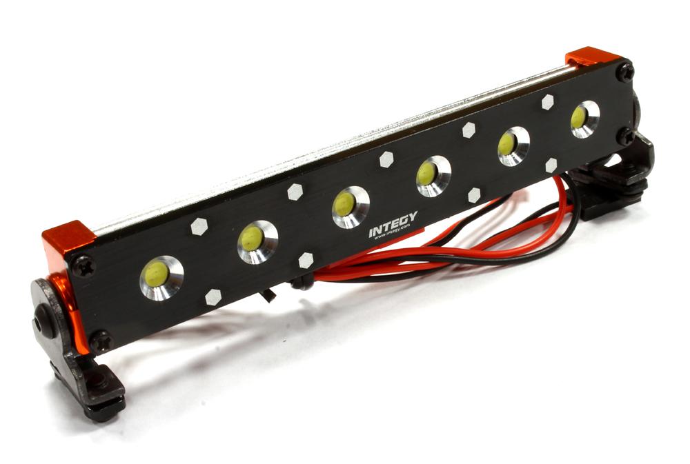 C25203ORANGE Billet Machined T5 Realistic Roof Top Spot White LED (6) Light Set - Image 1
