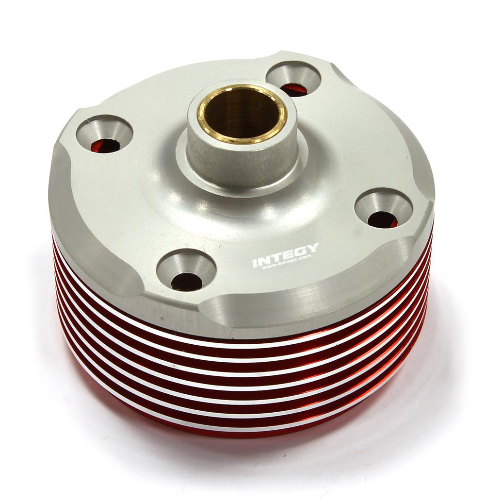 C25220RED Billet Machined Heatsink Center Differential Outer Case for Losi 5ive-T - Image 1