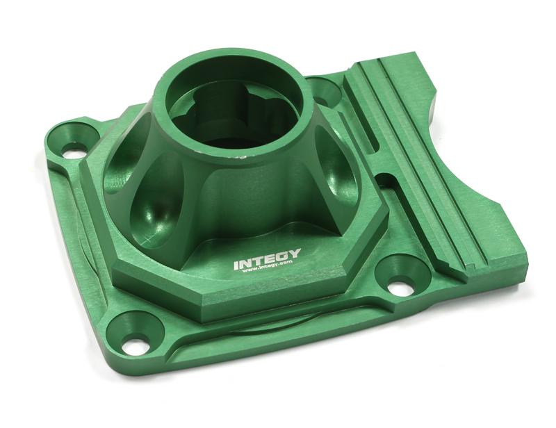 C25221GREEN Billet Machined T2 Clutch Carrier Mount Housing for Losi 5ive-T - Green - Image 1