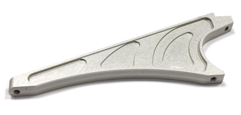 C25222SILVER Billet Machined T1 Front Chassis Brace for Losi 5ive-T - Image 1