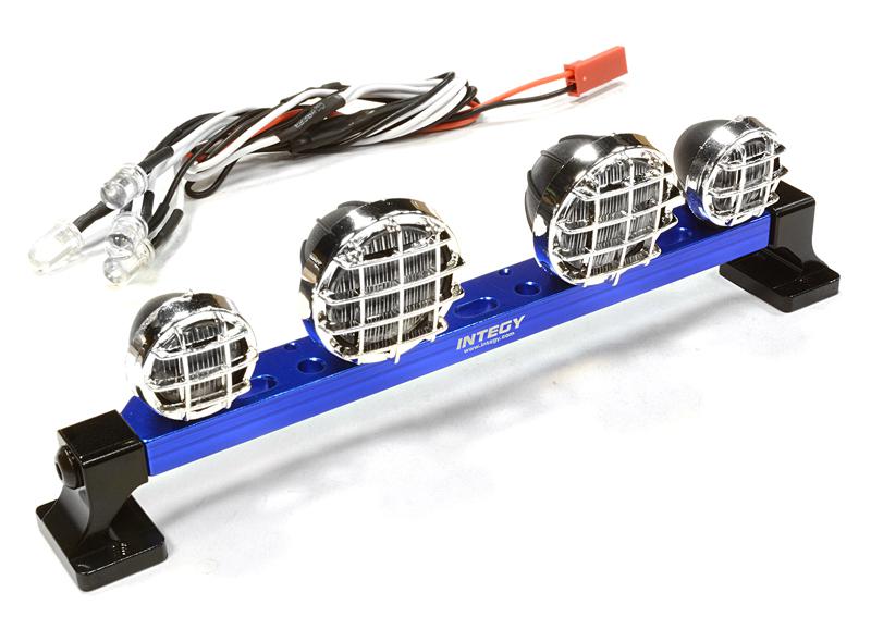 C25260BLUE V2 Billet Machined T6 Realistic Roof Top Spot White LED (4) Light Set - Image 1