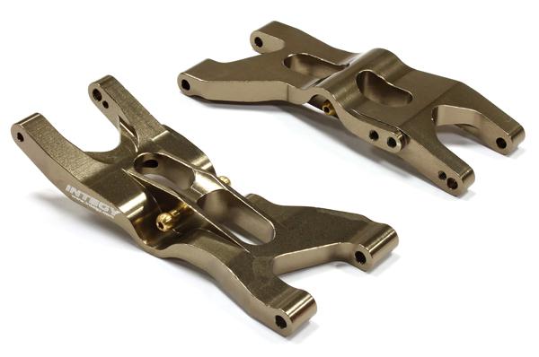 C25289GUN Billet Machined Rear Lower Suspension Arms for Team Associated RC10B4.2 - Image 1