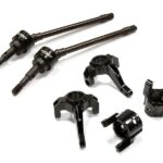 Billet Steering, Caster Block & Front Shaft Set for SCX-10, Dingo, Honcho & Jeep