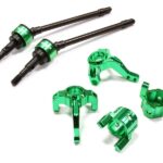 Billet Steering, Caster Block & Front Shaft Set for SCX-10, Dingo, Honcho & Jeep