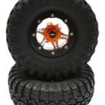 V2 Alloy 6 Spoke Type S3 1.9 Size Wheel & Tire (2) for Scale Crawler (OD=106mm)