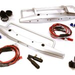 Realistic Front & Rear Bumper w/ LED Lights for AXial SCX-10, Dingo & Honcho