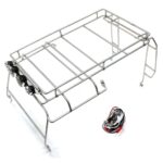 Realistic Outer Steel EXO-Roll Cage w/ LED Spot Lights for 1/10 D90 Scale Body