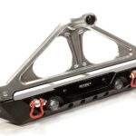 V2 Realistic 1/10 Rear Bumper with Spare Tire Rack for SCX-10