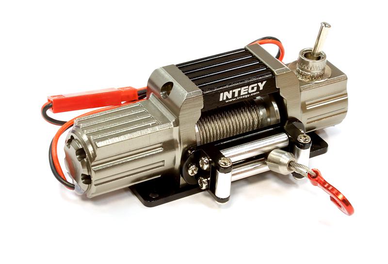 C25579GUN Billet Machined T7 Realistic High Torque Mega Winch for Scale Rock Crawler 1/10 - Image 1