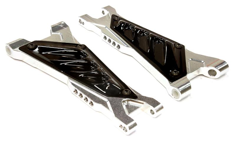 C25634SILVER Billet Machined Rear Lower Arm for Associated ProLite 4X4 Ready-To-Run - Image 1