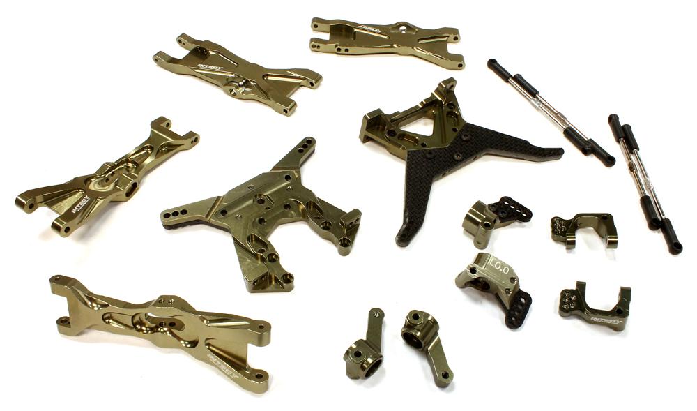 C25644GUN Billet Machined Suspension Kit for Associated Short Course Truck SC10.2 - Image 1