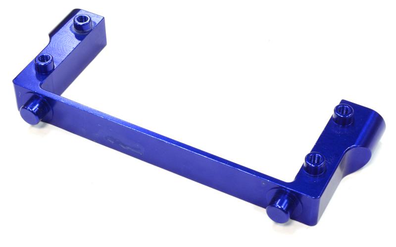 C25657BLUE Billet Machined Stock HPI Servo Adapter Plate for BAJ261 T3 Servo Box - Image 1
