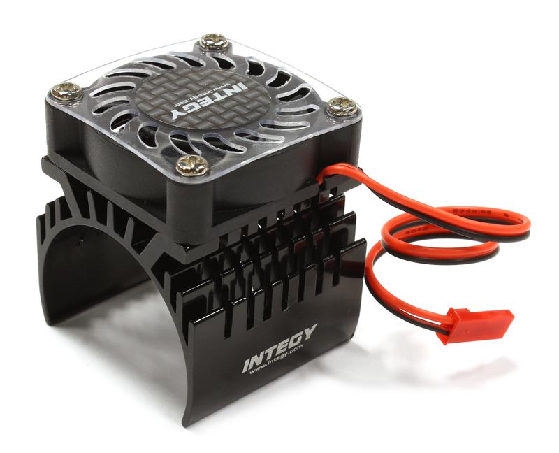 C25727BLACK 40x40mm High Speed Cooling Fan+Heatsink Mount for 40mm O.D. Motor - Image 1