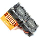 Twin 40x40mm HS Cooling Fan+Heatsink Mount for 40mm O.D. Motor