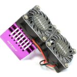 Twin 40x40mm HS Cooling Fan+Heatsink Mount for 40mm O.D. Motor