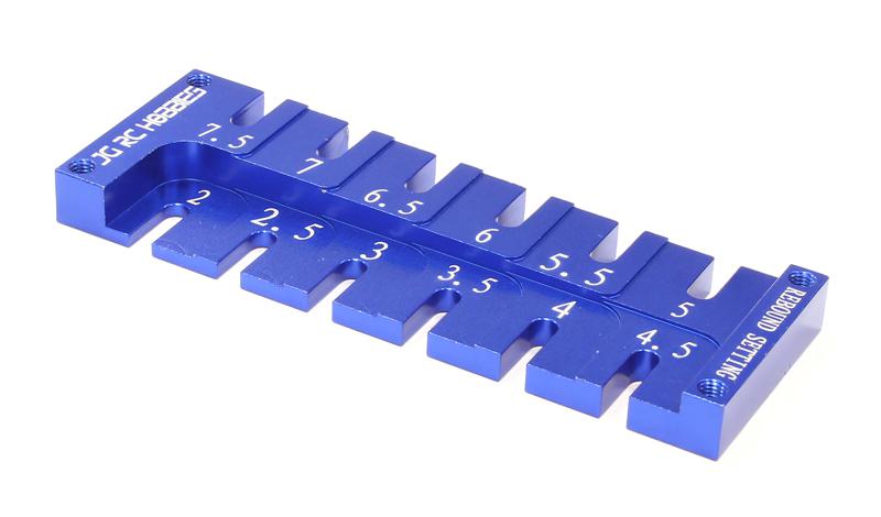 C25736BLUE Shock Rebound Adjustment Tool Gauge for 1/10 Size Touring Car - Image 1