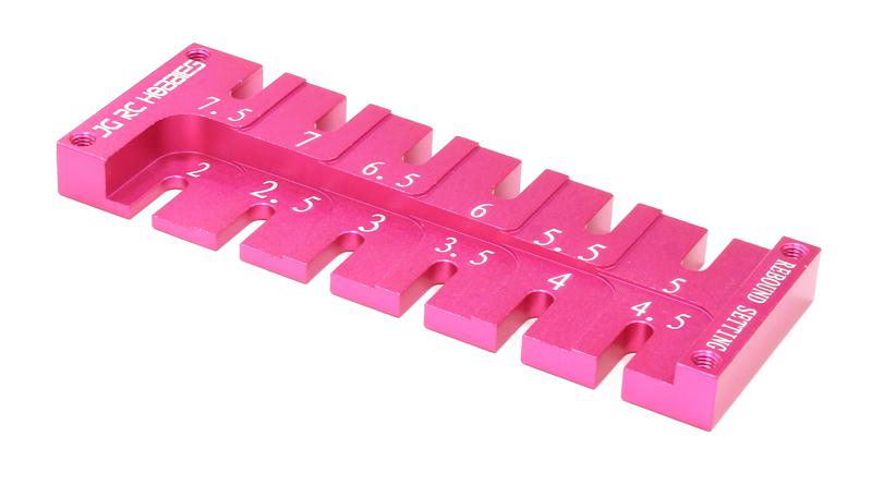 C25736PINK Shock Rebound Adjustment Tool Gauge for 1/10 Size Touring Car - Image 1