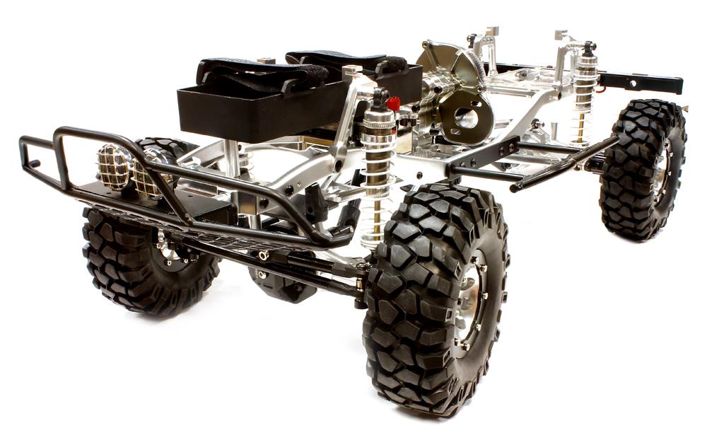 C25770SILVERT1 Billet Machined 1/10 Size TR313 Trail Roller 4WD Off-Road Scale Crawler ARTR - Image 1