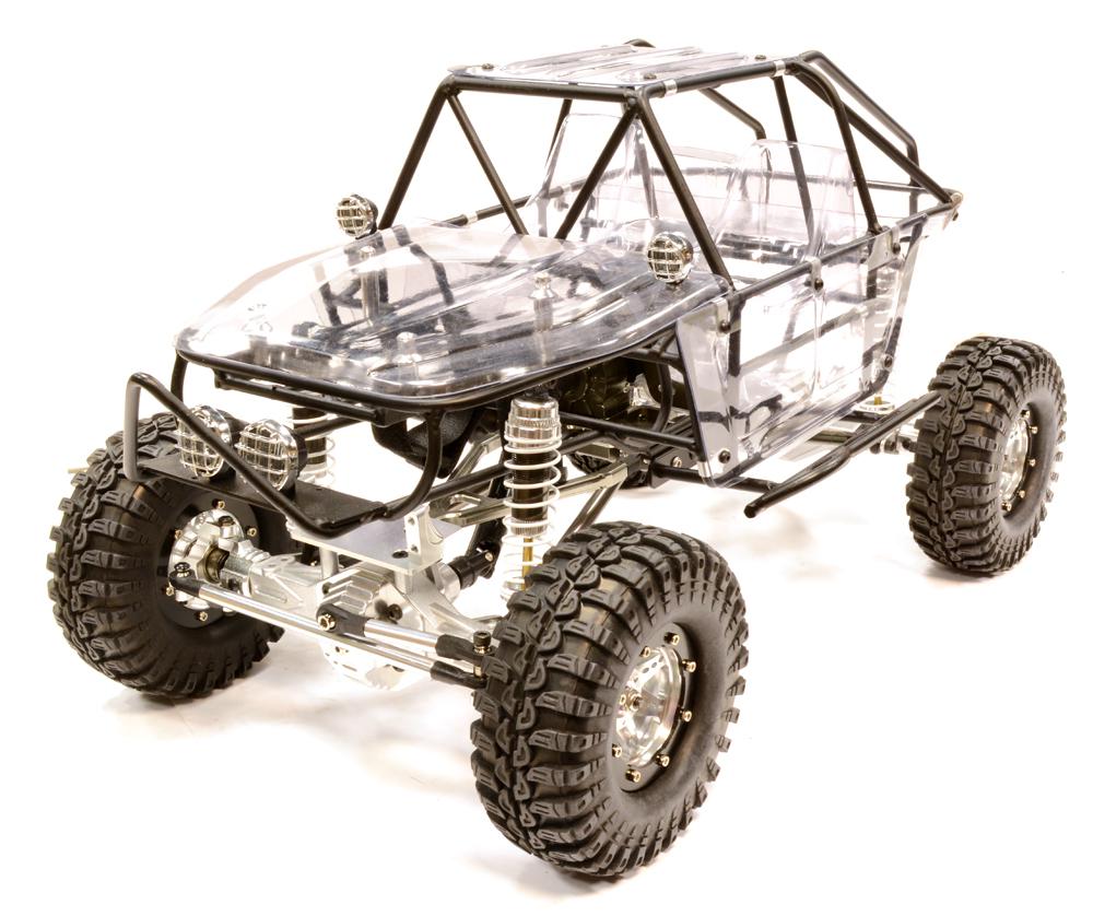 C25799SILVER Billet Machined 1/10 RCT1.9 Roll Cage Type Trail Racer 4WD Scale Crawler ARTR - Image 1