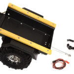 Realistic Leaf Spring 1/10 Size Utility Box Trailer for Scale Crawler Truck