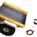 Realistic Leaf Spring 1/10 Size Utility Box Trailer for Scale Crawler Truck