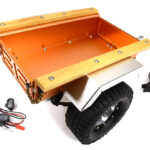 Realistic Leaf Spring 1/10 Size Utility Box Trailer for Scale Crawler Truck