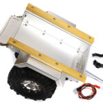 Realistic Leaf Spring 1/10 Size Utility Box Trailer for Scale Crawler Truck